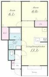 ガーデンホーム【1階】の間取り