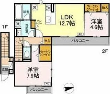 エスプレッシーヴォ【2階】の間取り