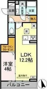 セレスティア長良 イースト【1階】の間取り