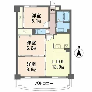 コンフォート中島【4階】の間取り