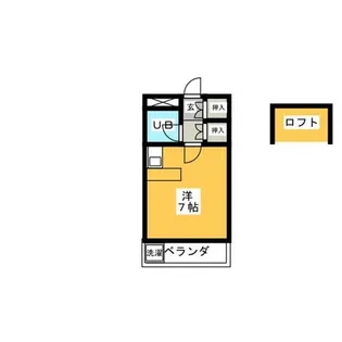 アドバンス逢妻【1階】の間取り