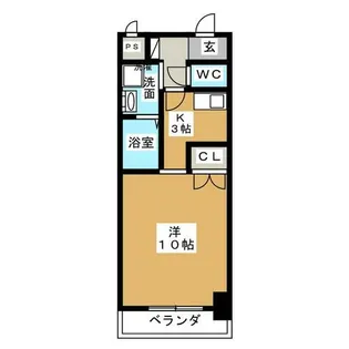 バンブー新栄【2階】の間取り