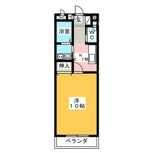 グリーンフィールド【2階】の間取り