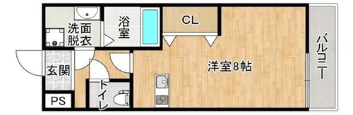 フローライト上新庄駅前【6階】の間取り