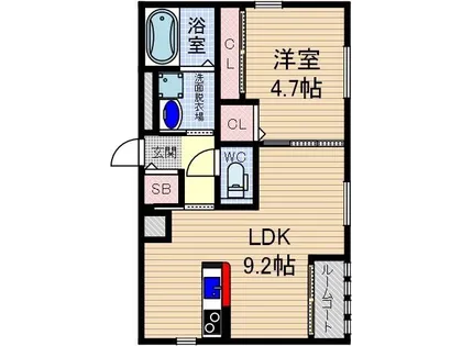 アンソレイユ【2階】の間取り