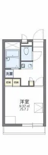 レオパレスフォレストいずみ【107号室】の間取り