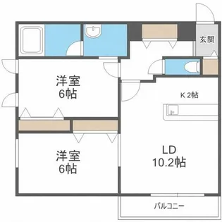 STELLA神宮外苑【202号室】の間取り