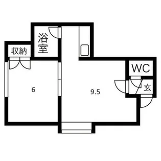 北海道札幌市手稲区新発寒七条1丁目【アパート】の間取り