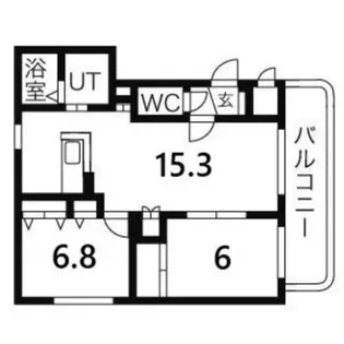 北海道札幌市手稲区新発寒三条1丁目【マンション】の間取り