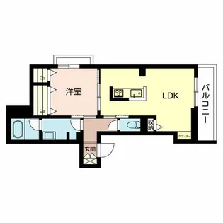シャーメゾン 姫路W【0302号室】の間取り