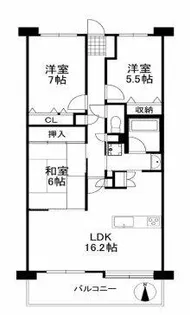 コート北野田サウスヒルズ【4階】の間取り