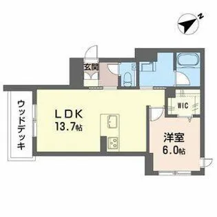 エクラソーレ【103号室】の間取り