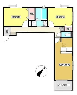サクラーレB【2階】の間取り