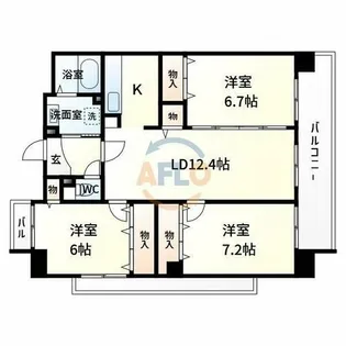 ふじハイツ【3階】の間取り