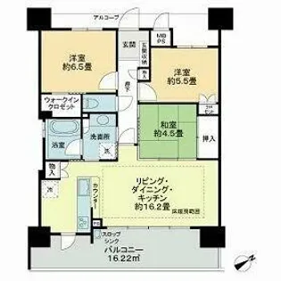 ゼルクコート安城【8号室】の間取り