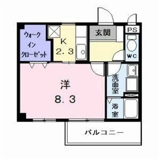 プルミエⅡ【2階】の間取り