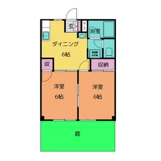 2DKの間取り画像