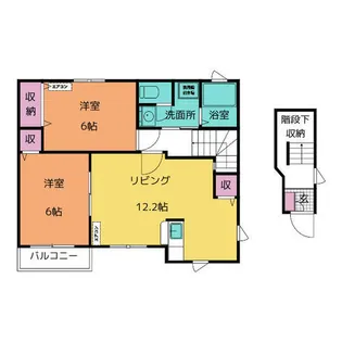 エレガンシャトー B【2階】の間取り