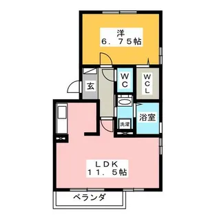 グランパティオ B棟【1階】の間取り