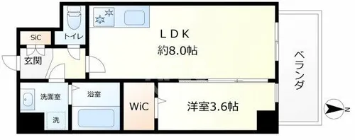 KAUNIS LUSSO【5階】の間取り