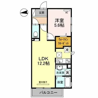 メゾンサフィール【1階】の間取り