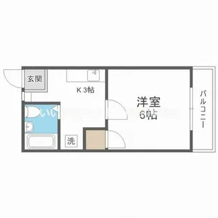 朝日ヶ丘ハイツ【2階】の間取り