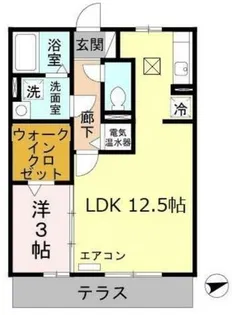 ラフレシール A棟【2階】の間取り