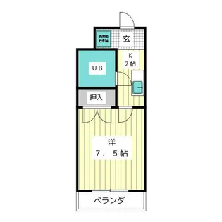 グリーンアップル【4階】の間取り