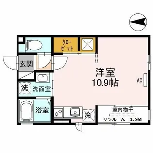 Villa SATSUKI【1階】の間取り