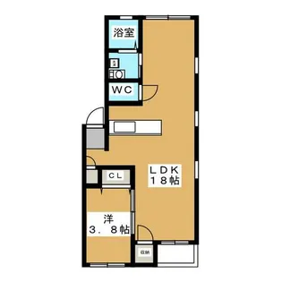 グランレーヴ東別院WEST【4階】の間取り