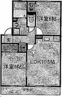 HKガーデン A棟【203号室】の間取り