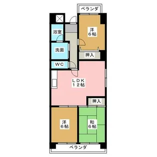 MKマンション神戸【7階】の間取り