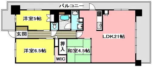 プラウド茨木西中条マークス【9階】の間取り