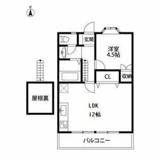 カメリア【204号室】の間取り