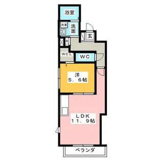 シティ六番町【4階】の間取り