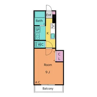 アンプルールリーブル楓【1階】の間取り