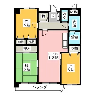 シャロン山之手【2階】の間取り