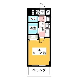 プレサンス久屋大通公園サウス【6階】の間取り