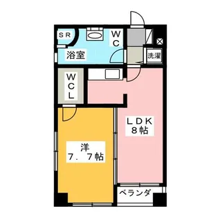 レインボーピア原【9階】の間取り