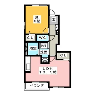 ベリンジェラの杜【1階】の間取り