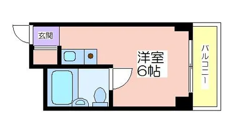 1Rの間取り画像