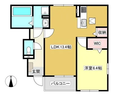 マジェスタ凜【1階】の間取り