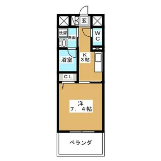 GRAND ESPOIR IZUMI【2階】の間取り