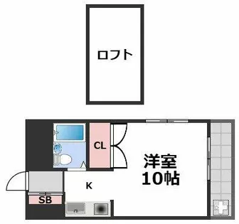 シェトワ北河堀【3階】の間取り