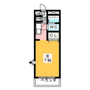 ル・グラン栄【1階】の間取り