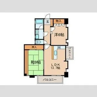 福星マンション【4階】の間取り