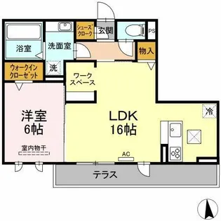 Piece montee【1階】の間取り