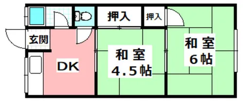 第2山野文化【2階】の間取り