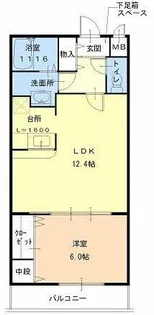 大阪府堺市中区深井畑山町【アパート】の間取り