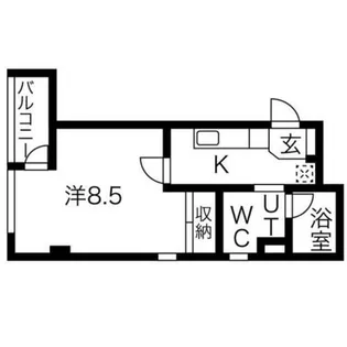 パラード天王寺【8階】の間取り